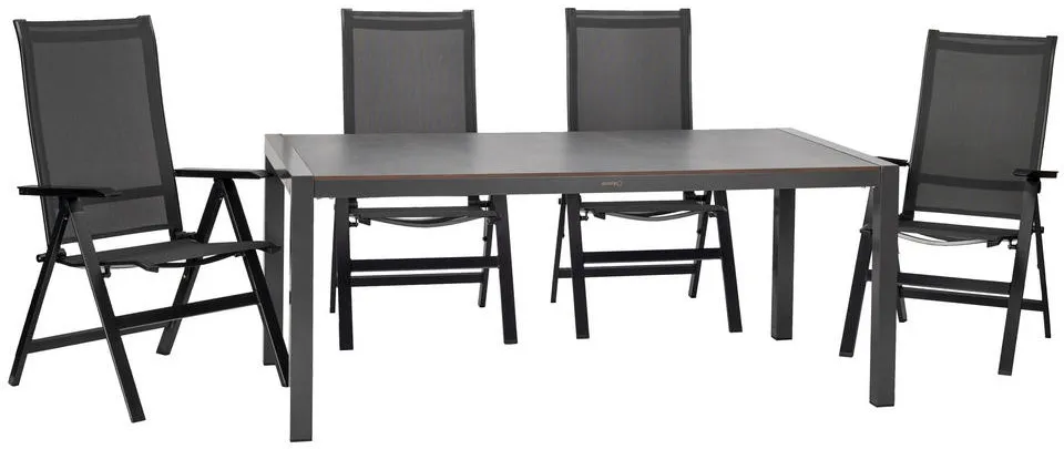 Bild von Urban Set 5-tlg. Tisch Extensio Fix 180 cm anthrazit klappbar 50013