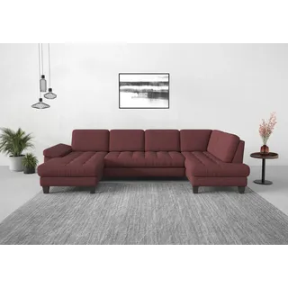 sit&more Wohnlandschaft Polyester U-Form 3-Sitzer Lila