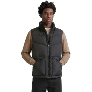Daunenweste MARC O'POLO DENIM, Herren, Gr. XXL, schwarz, Web, Obermaterial: 100% Polyester. Futter: 100% Polyester. Füllung: 70% Daunen, 30% Federn, regular fit normal, Westen Daunenweste, regular aus recyceltem Polyester