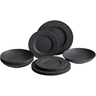 Villeroy & Boch Manufacture Rock Tafelservice 12-tlg. schwarz