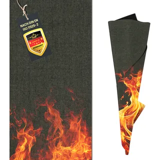 FireMat GreenSilk Edition 50x40cm. Rutschfeste feuerfeste Unterlagen, Brandschutz Unterlagen für Elektrogeräte wie Kaffeemaschine, Wasserkocher uvm. - Grün