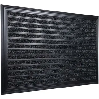 Relaxdays Fussmatte 60 x 40 cm Schwarz