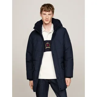 Tommy Hilfiger Parka TOMMY HILFIGER "ROCKIE UTILITY PARKA", Herren, Gr. M, blau (desert sky), Web, Obermaterial: 80% Polyamid, 20% Polyurethan. Futter: 100% Polyamid.