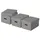Aufbewahrungsbox 26,5 x 36,5 x 20,5 cm 3-tlg. grau