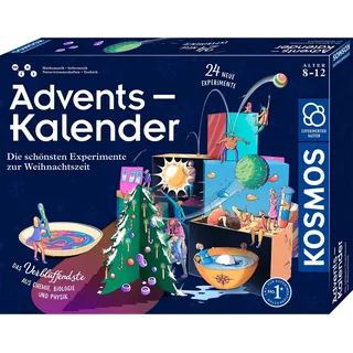 KOSMOS 661076 Experimentierkasten Adventskalender 2023, Die schönsten Experimente zur Weihnachtszeit, in 5 Min, für Kinder ab 8-12 Jahre