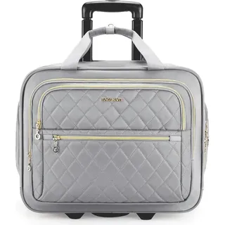 BAGSMART Rollbare Laptoptasche für Damen 15,6-Zoll Handgepäck mit TSA-Schloss