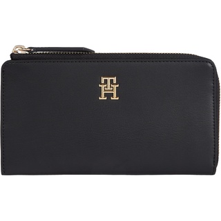 Tommy Hilfiger Damen Portemonnaie Slim Groß, Schwarz (Black), Onesize