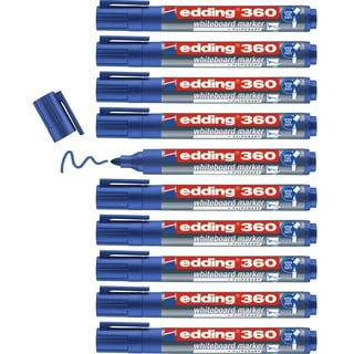 edding 360 Whiteboard-Marker blau 1,5 - 3,0 mm, 10 St.