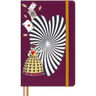 Moleskine Alice im Wunderland Notizbuch limitierte Ausgabe, L/A5, blanko, fester Einband: NB AliceW.Land LG bla HC