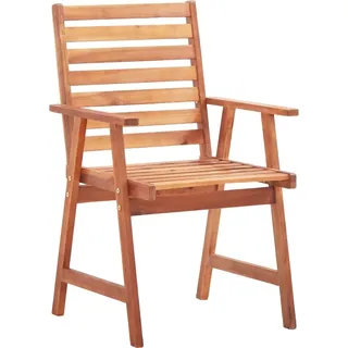 vidaXL Gartenstühle 6 Stk. Massivholz Akazie - Braun