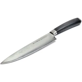 Klamer Damast Chefmesser 20cm, extra scharfes Küchenmesser, echter japanischer Damaststahl, Fleischmesser