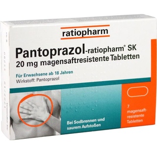 Pantoprazol-ratiopharm SK 20 mg bei Sodbrennen