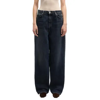 7 For All Mankind Women's Slouchy Wide Stormwave Jeans, Dark Blue, 26W