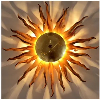 s.luce Diator XL 1-flg. E14 50 cm rund Rost/Gold
