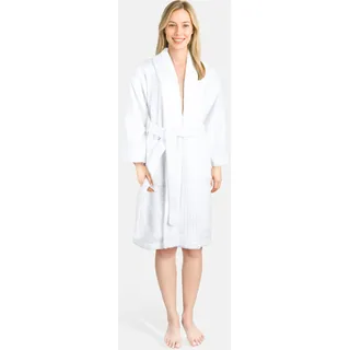 hammetex Damenbademantel »Ren, 100% Baumwolle« 380 g/m2 Frottee Bademantel mit Taschen – Saugfähig & Weich