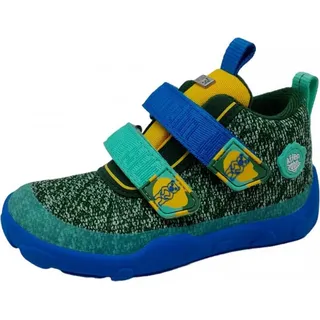 Affenzahn Knit Happy Bär Klettschuh Grün - Grün