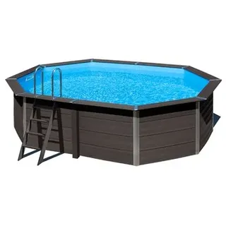 Gre Composite Pool Avantgarde Oval 664 x 386 x 124 cm inkl. Sandfilteranlage