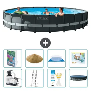 Ultra XTR Pool Rund - 610x122 cm - 7-teilig S545 - Grau