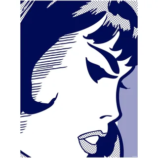 Komar Bild »Agent Black Widow« 1 Stk. tlg. Wandbild zur Dekoration im Kinderzimmer - ohne Rahmen, blau