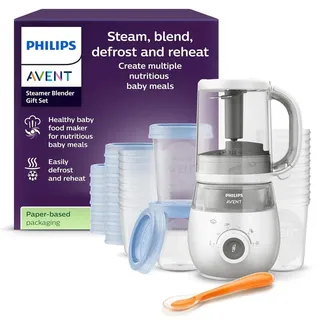Philips AVENT SCF883/20 Geschenkset mit Dampfgarer/Mixer, 1 l, Weiß, 0,7 m, 400 W, 220 – 240, 50-60 Hz - Weiß