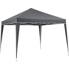 KG KITGARDEN Deluxe Pavillon, Metall Kunststoff, grau, 3x3m