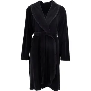 Vossen Damenbademantel »Ariel, ideal für Sauna & Spa, Hotelbademantel, Morgenmantel«, schwarz
