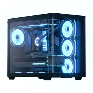 AeroCool P500C Midi Tower, Schwarz