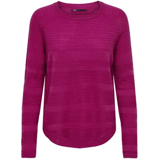 ONLY Damen Dünner Strick Pullover Langarm Rundhals Knitted Sweater Basic Stretch Jumper ONLCAVIAR