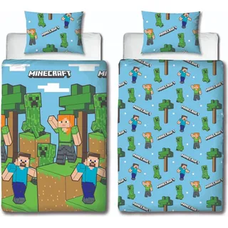 Minecraft Bettwäsche / Bettbezug "Episch" 140 x 200cm - Bunt