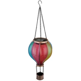 GLOBO Solarleuchte Kunststoff/Metall 46,5 cm inkl. LED-Lampe schwarz