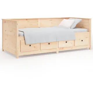 vidaXL Tagesbett ohne Matratze 90x190 cm Massivholz Kiefer - Braun