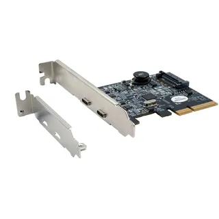 Exsys EX-12000 PCIe (x4) Karte mit 2x CTM Anschluss (Asmedia), Kontrollerkarte