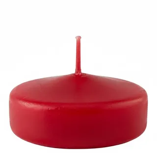 28 Schwimmkerzen - Durchmesser 5 cm - 5,5 Stunden Brenndauer - Farbe Rot - Cereria Di Giorgio