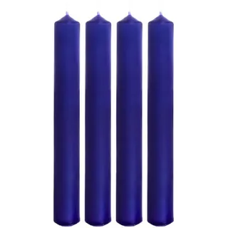 Dekohelden24 Stabkerzen 17 cm blau 4 St.