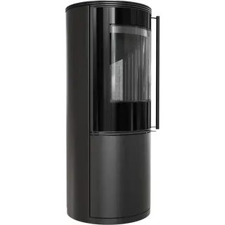 Kaminofen aus Stahl KRATKI SVEN Ø 150 7 kW schwarz Verkleidung - Schwarz