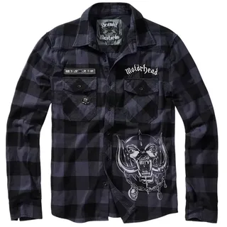 Brandit Motörhead Langarmhemd - Black / Grey - 4XL