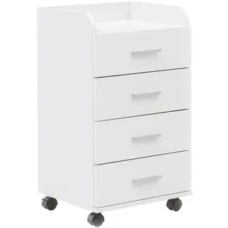 Wohnling WL5.748 Rollcontainer 40,0 x 33,0 x 71,0 cm weiß