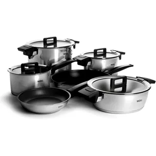WOLL Concept Topf-Set 6-tlg. Kochtopf + Bratentopf + Bratpfanne + Stieltopf