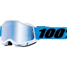 100%, Unisex, Sportbrille, Goggles Accuri 2 Novel -Mirror Lens Blue, Blau