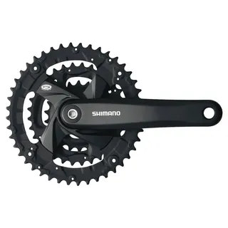 Shimano FC-M371 Kurbelgarnitur Trekking Vierkant 9-Fach 48-36-26 Zähne Kurbelarmlänge 175mm