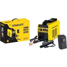 Stanley 61101 MMA Inverter Schweißgerät STAR 2500 / Inverter-Schweißgerät / Elektro Schweissgerät 230V, 80 Amp / inkl. Elektrodenhalter, Masseklemme, Hammerbürste, Schweißmaske / Antistick, Hotstart und Arc Force Funktion