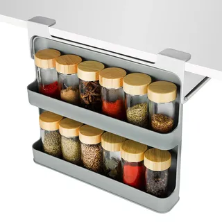 Joseph Joseph CupboardStore Großes Unterregal-Gewürzregal für 14 Gläser