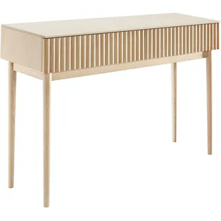 homsy by ana johnson "Solva", Esche-/Eukalyptusholz, geriffelte Front, Keramikplatte, Breite 118 cm, naturfarben