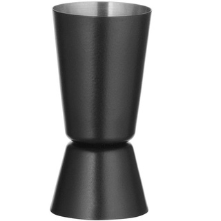 HENDI Cocktail Messbecher, BarUp, 2 verschiedene Messmengen, matte Ausführung, Cocktailmessbecher, Jigger, Barmaß, 25/35ml, ø40x(H)75mm, Edelstahl, schwarz