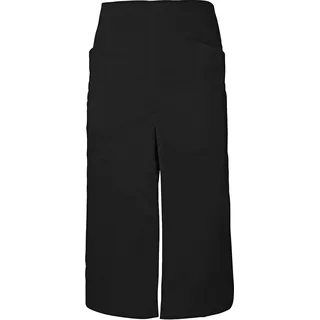 Velilla Lange Schürze mit Öffnung und Taschen, Unisex, für Erwachsene, Schwarz, One size