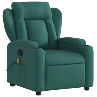 Massagesessel Dunkelgrün Stoff 94 x 77 x 100 cm - Grün