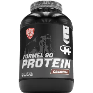 Mammut Nutrition Formel 90 Proteinpulver Schoko – 3kg – 4-Komponenten Whey Protein Pulver mit Sojaproteinisolat, Milchprotein, Eiprotein & Vitamin B6 – 77% Eiweiß
