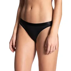 CALIDA Damen String Natural Joy, schwarz, Unterhose aus Baumwolle, Lyocell und Elastan, mit komfortabler Schnittführung, Größe: 48/50