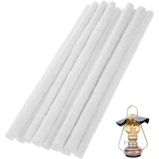 10 Stück Dochte für Kerzen, 25cm Kerzendocht Fiberglas Ersatz, Lange Glasfaser Docht Ersatz, Glasfaserdocht für Tiki Fackeldocht, Weinflaschen Laternen Und Gartenleuchten Kerzendocht