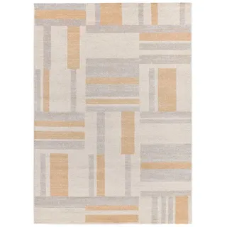 Atticgo Kurzflorteppich Beige Craft 200/290 cm , Textil , Grafikmuster , Rechteckig , 200x290 cm , Oeko-Tex® Standard 100 , antistatisch, für Fußbodenheizung geeignet, leicht zusammenrollbar , Teppiche und Böden, Teppiche